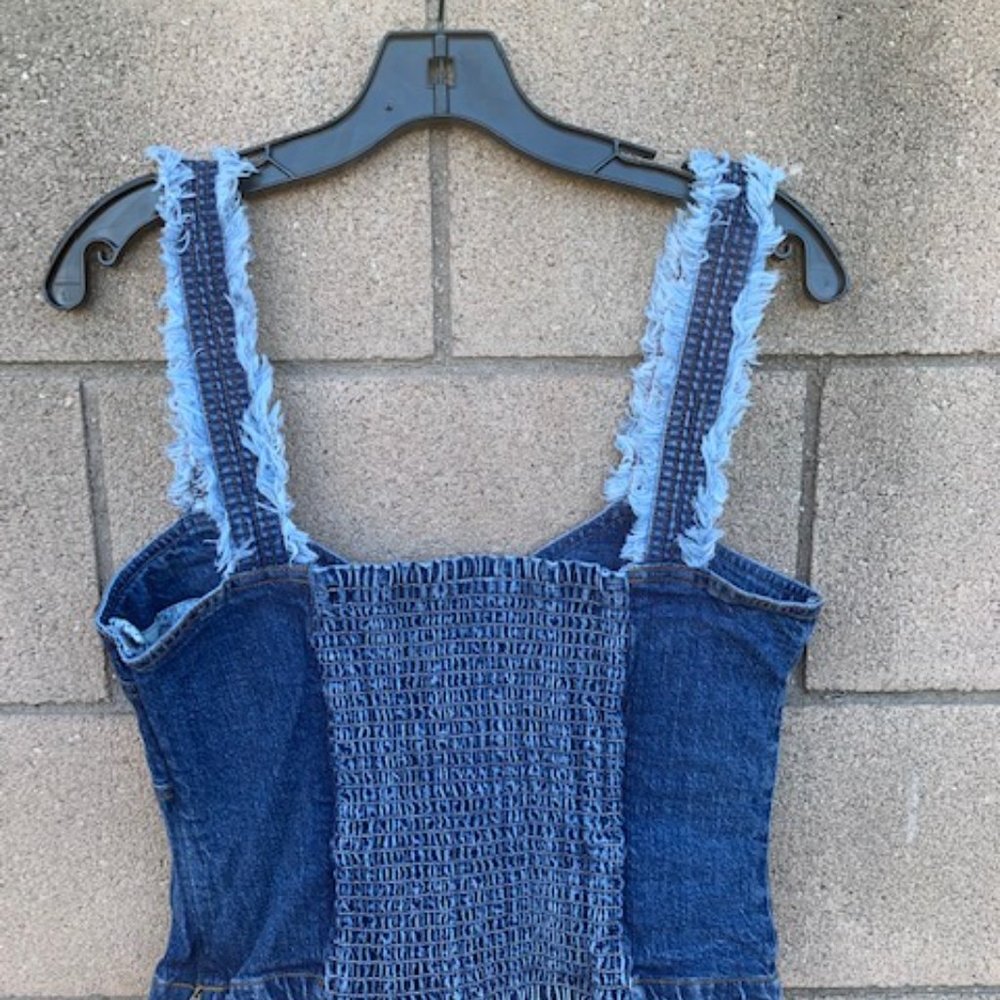Anthropologie Pilcro Seamed Denim Tank - US 10 - Picture 3 of 3
